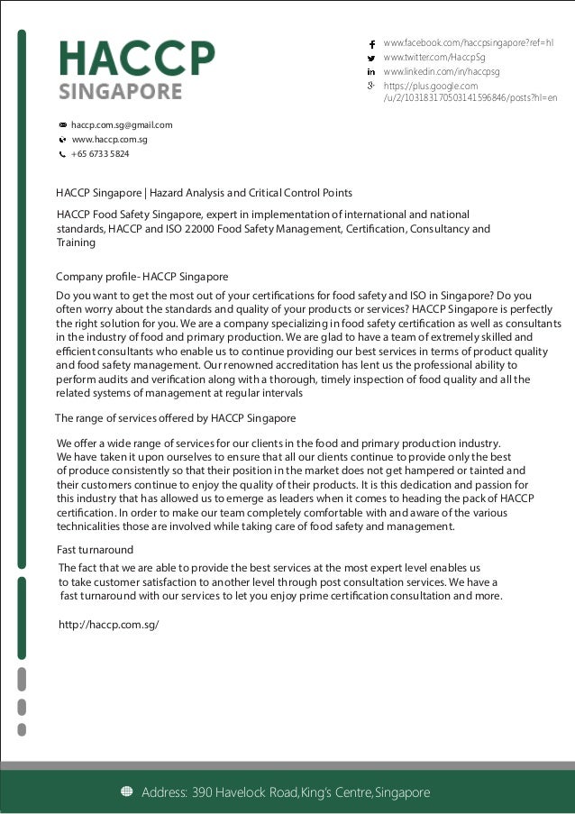 Haccp Singapore
