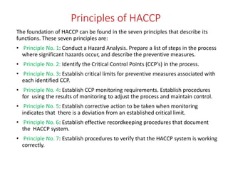 Haccp 7 Principles Example