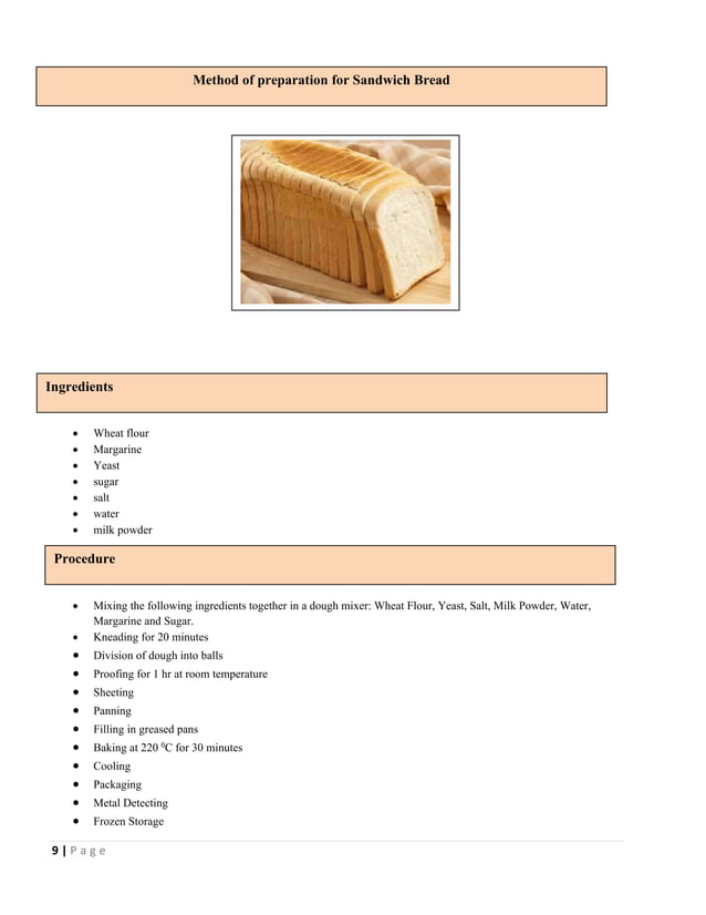 HACCP plan for bread making by Viduranga Nuvan | PDF