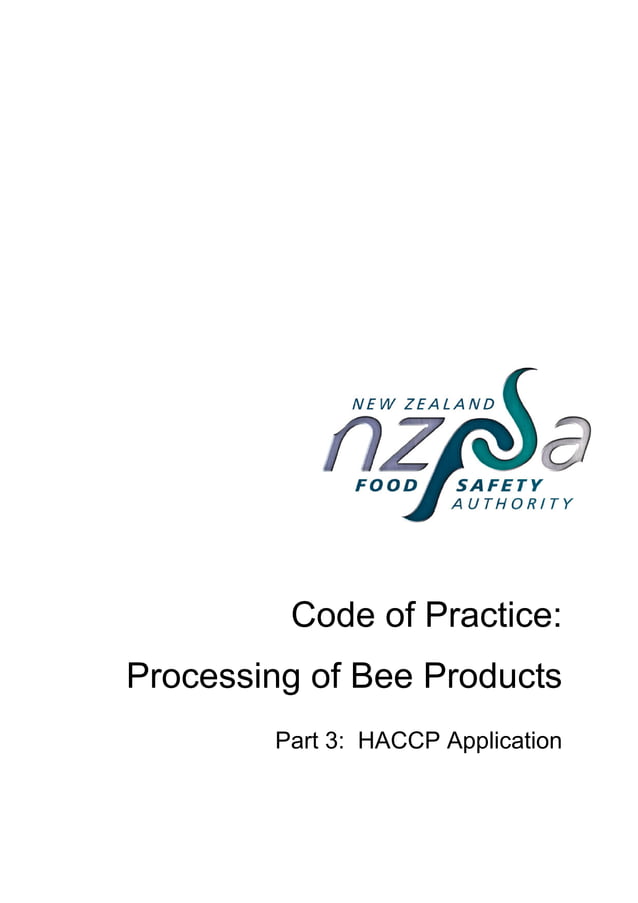 Haccp plan for honey PDF