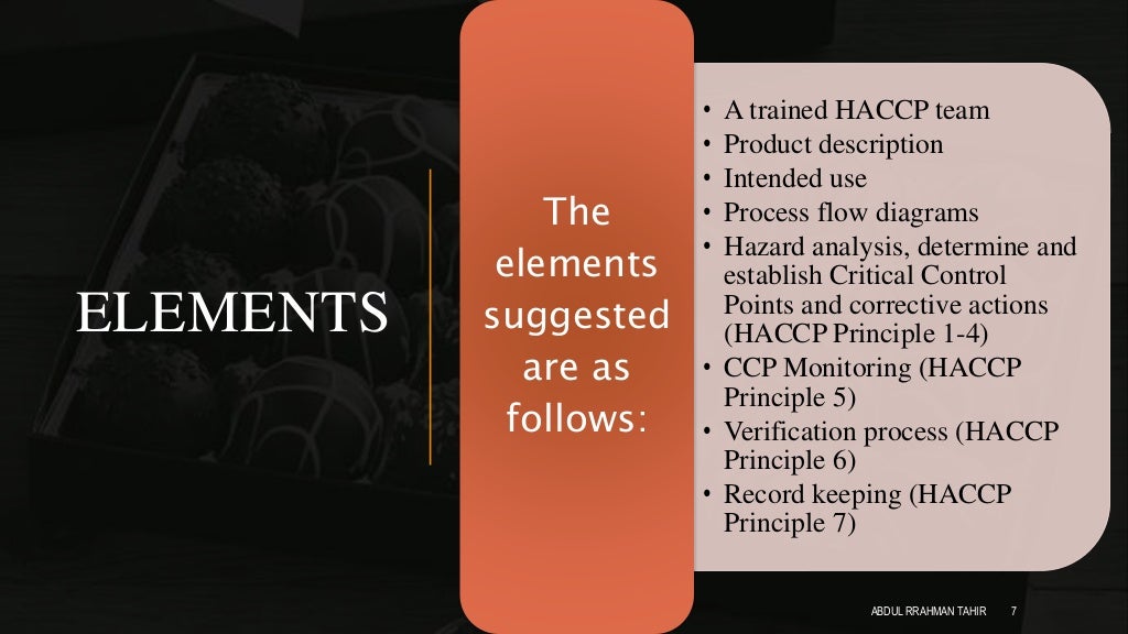 HACCP Plan for Industrial Manufacturing of Chocolate