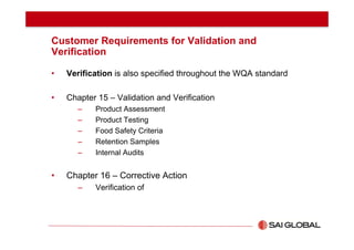 Validation and Verification of HACCP Plans - Webinar Presentation | PDF
