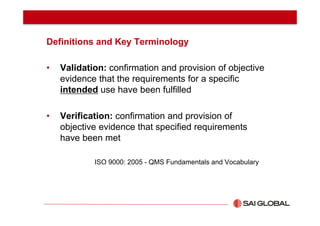 Validation and Verification of HACCP Plans - Webinar Presentation | PDF