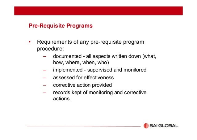 Sqf 13 Prerequisite Programs