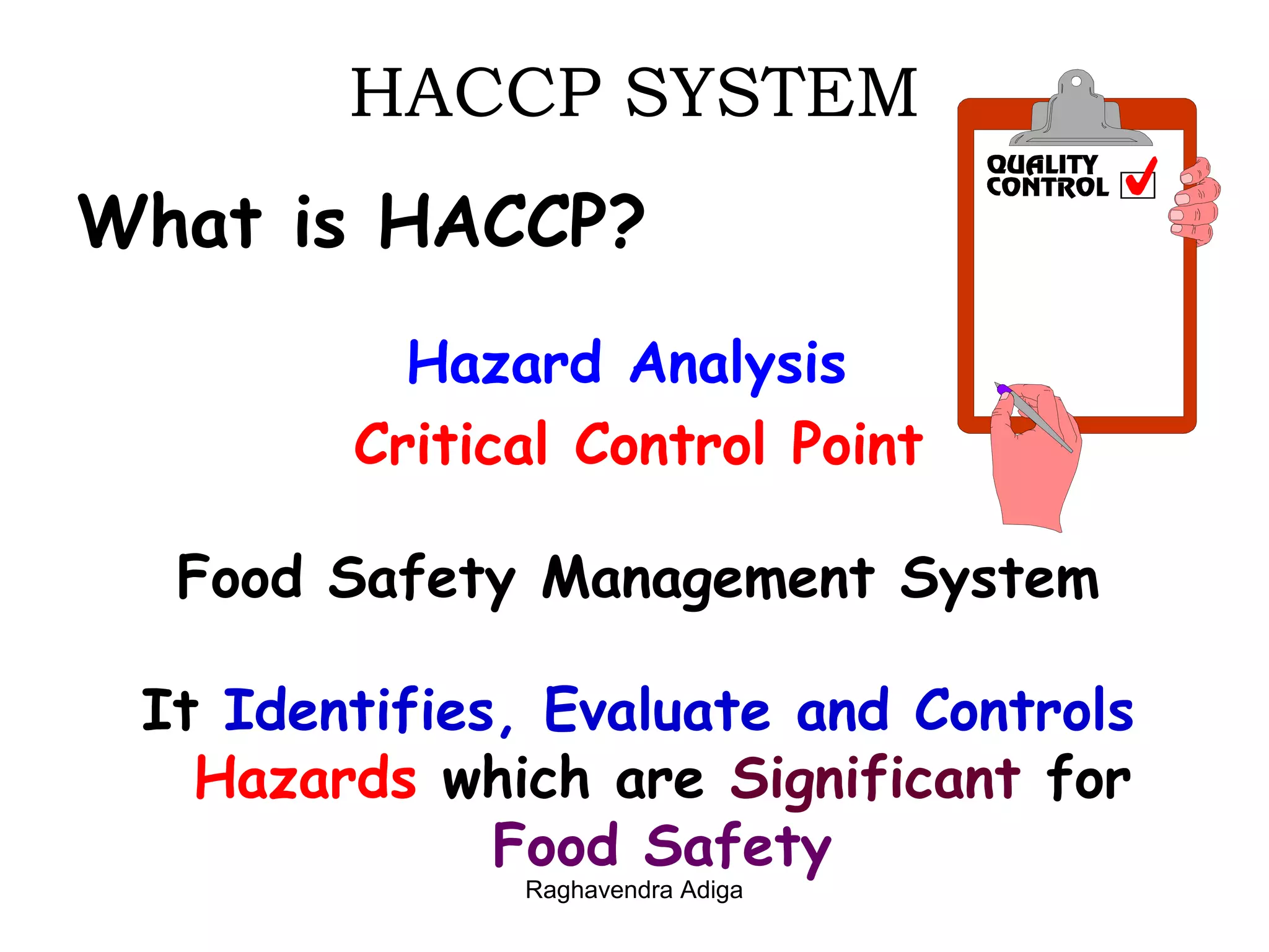 HACCP Presentation | PPT