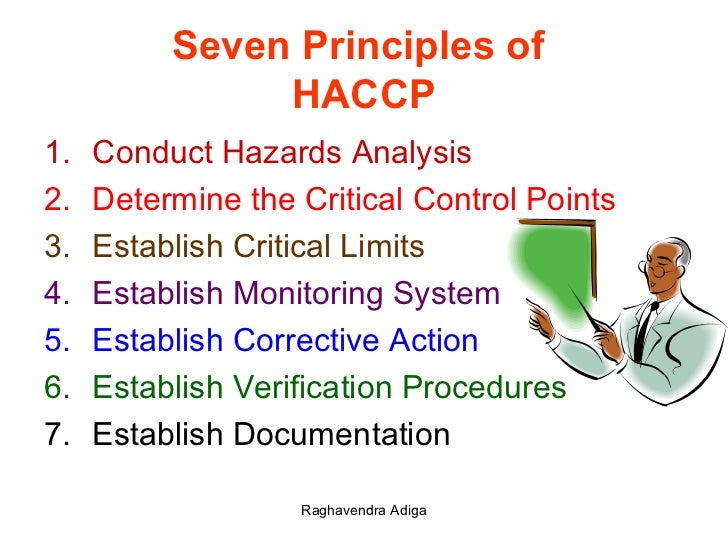 Resultado de imagem para The 7 principles of HACCP