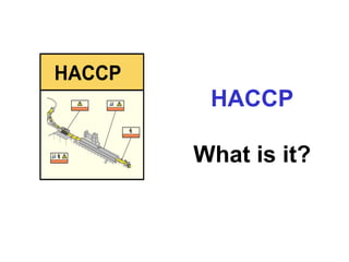 HACCP
         HACCP

        What is it?
 