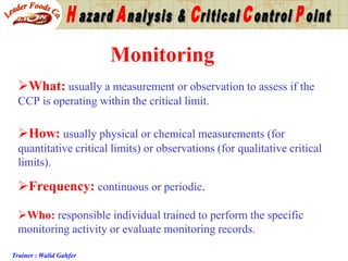 Critical Control Observation Example Haccp Training | PPT