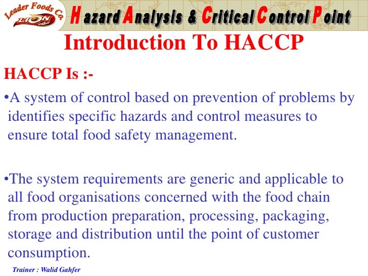 Haccp Training