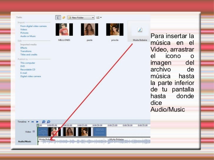 como hacer un timeline