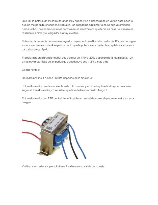 Transformador De 220v A 24v Casero