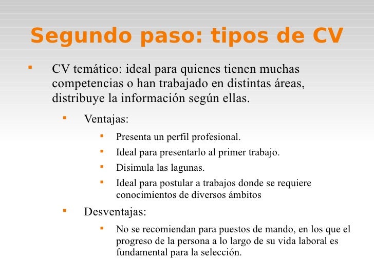 Como Hacer Un Buen Curriculum
