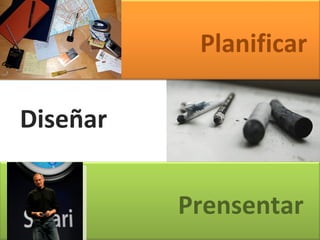 Prensentar Planificar Diseñar 