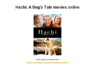 hachi a dogs tale watch online