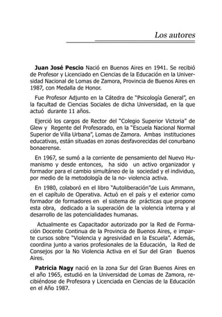 Hacia Una Cultura Solidaria Y No Violenta