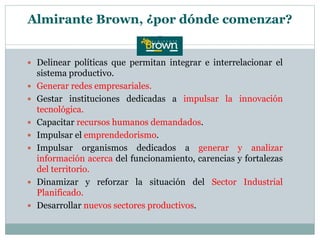 Hacia un plan de desarrollo local en Almirante Brown | PPTX