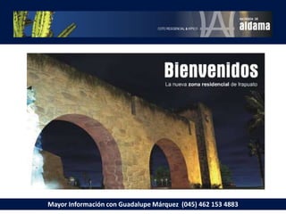 Mayor Información con Guadalupe Márquez  (045) 462 153 4883 