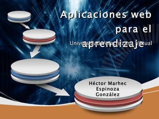 Aplicaciones web para el aprendizaje  Universidad Veracruzana Virtual 