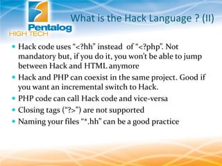 Hack programming language | PPT