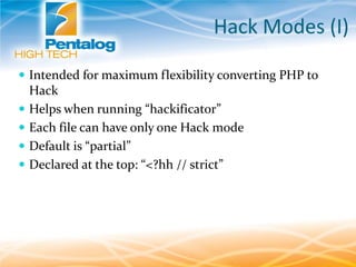 Hack programming language | PPT