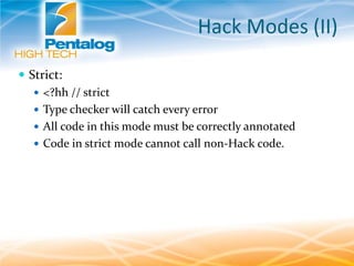 Hack programming language | PPT