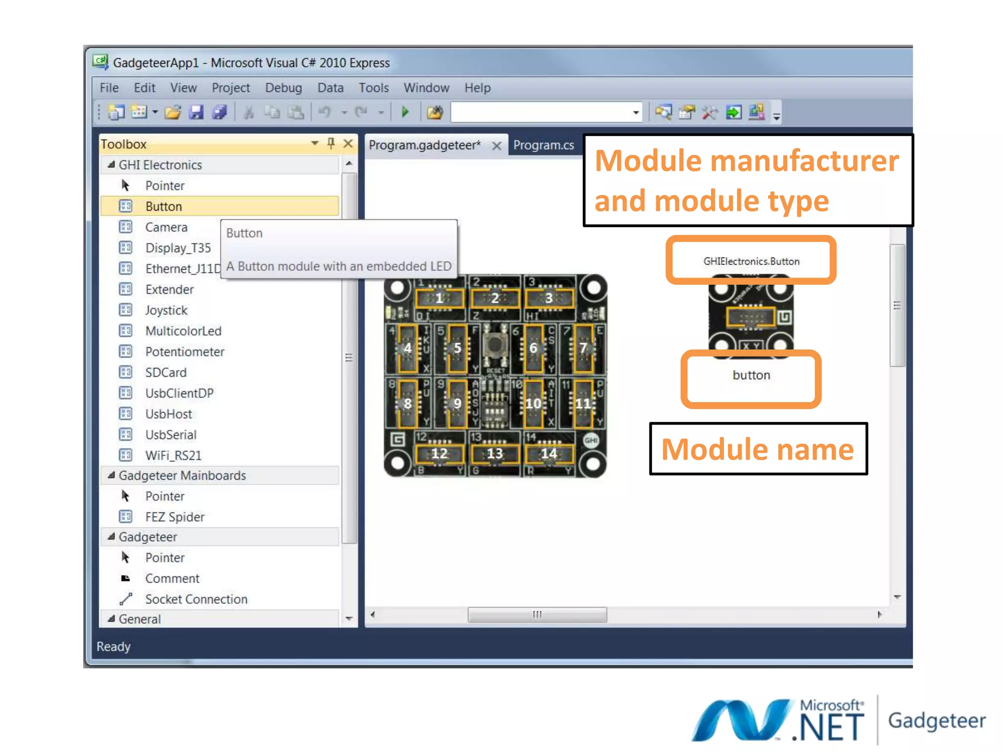 Module manufacturer
and module type




    Module name
 