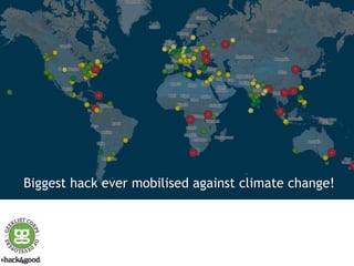 Biggest hack ever mobilised against climate change! 
 