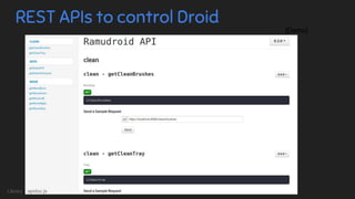 REST APIs to control Droid
[Demo]
Library : apidoc.js
 