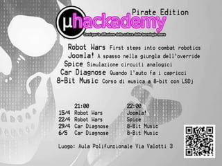 Flyer µhackademy Pirate 2016
