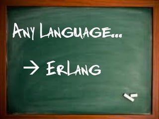 Any Language...
  ErLang
 