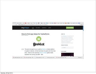 Saturday, 26 April 2014
 