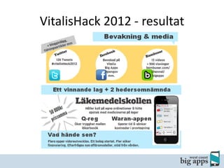 VitalisHack 2012 - resultat

 