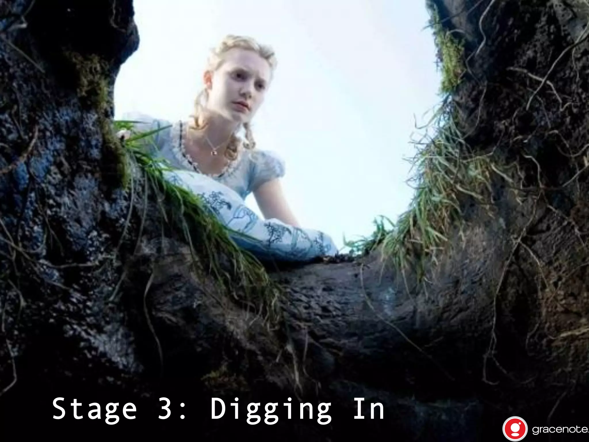 Stage 3: Digging In

•  Time
o 
o 
o 

Google, Google, Google
API Docs, Tutorials, Stack Overflow
The more you dig, the deeper you go

•  Baby
o 
o 

to get down to serious hacking

steps

"Hello world!" first
Make sure you have something to show every
step of the way - printfs, beeps, blinks,
anything! This way you can climb out of
holes without losing everything.

•  Dig

far enough, and you'll
eventually reach...

 