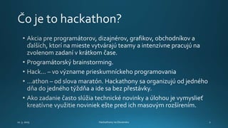 Hackathony na Slovensku