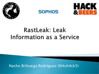 Nacho Brihuega Rodríguez (N4xh4ck5)
 