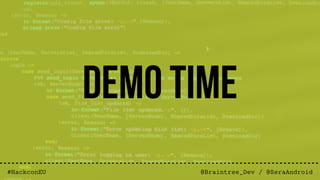 @Braintree_Dev / @SeraAndroid#HackconEU
Demo Time
 