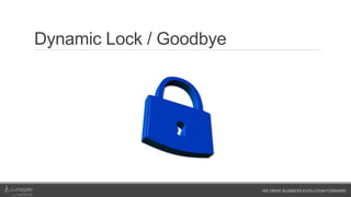 WE DRIVE BUSINESS EVOLUTION FORWARD
Dynamic Lock / Goodbye
 