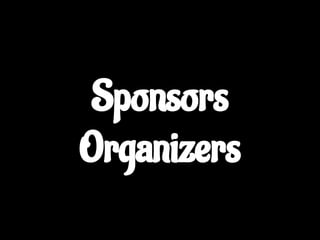 Sponsors
Organizers