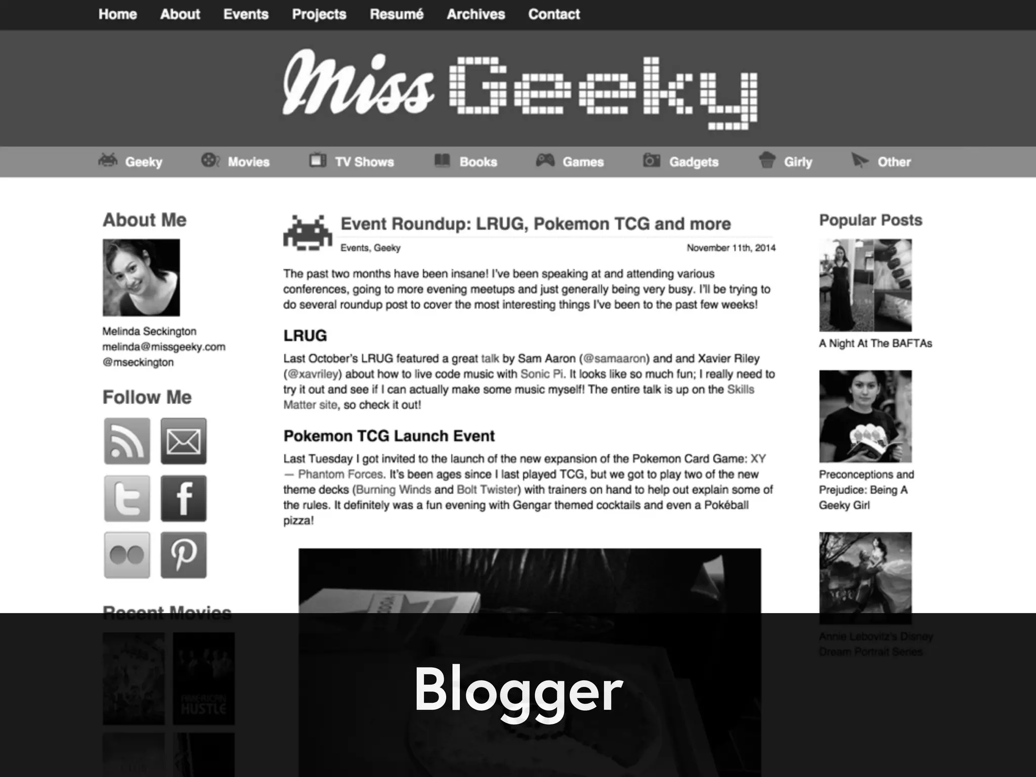 Blogger
 