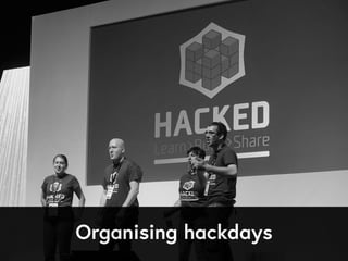 Organising hackdays
 