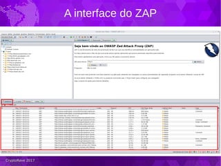 CryptoRave 2017CryptoRave 2017
A interface do ZAP
 