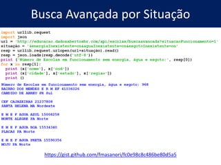 Hackeando Dados Públicos com Python – bit.ly/pyraspa
21
http://www.portaltransparencia.gov.br/copa2014/dados/ws.seam
 
