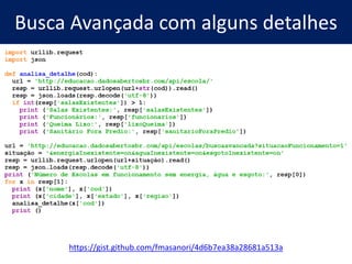 Hackeando Dados Públicos com Python – bit.ly/pyraspa
23
 
