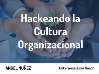 Hackeando la
Cultura
Organizacional
ANGEL NUÑEZ Enterprise Agile Coach
 