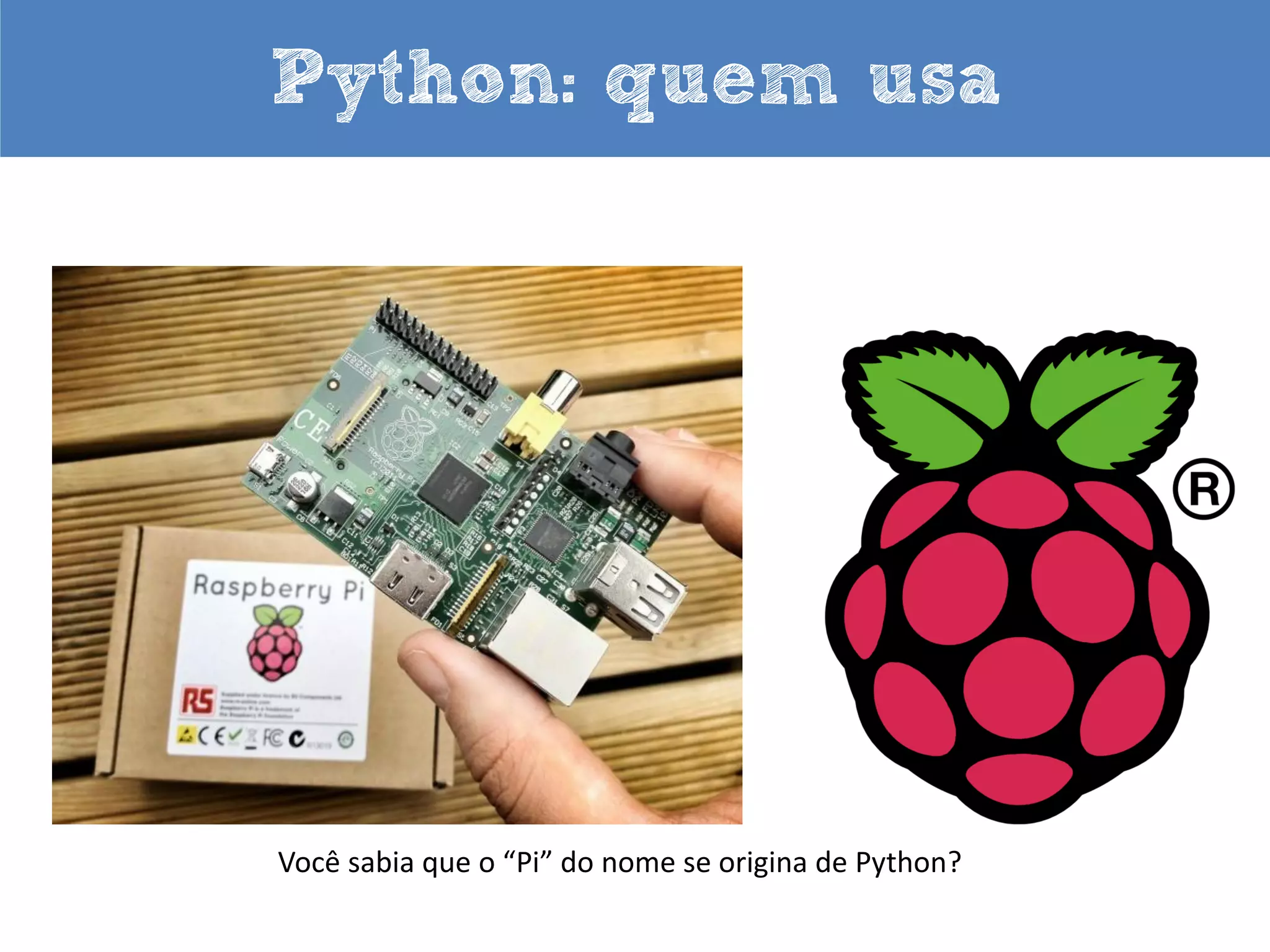 Python: quem usa

 