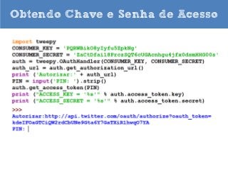 Obtendo Chave e Senha de Acesso

 