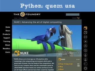 Python: quem usa

 