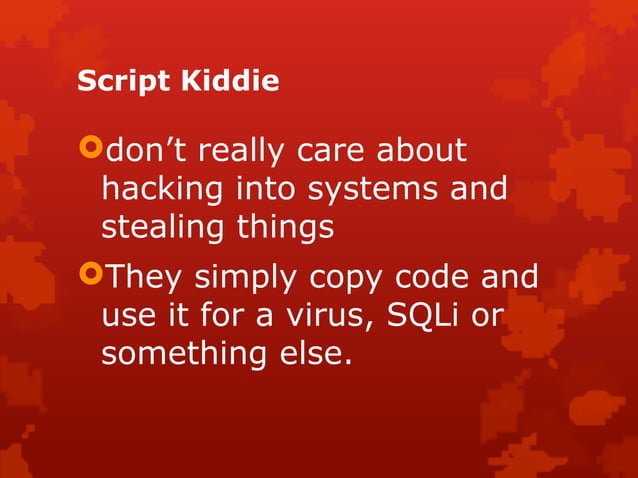 lesson about HACKER power point presentation | PPT