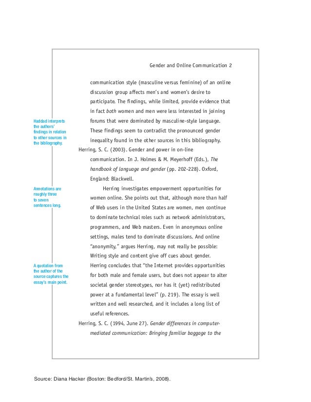 Annotated Bibliography Examples and Guide