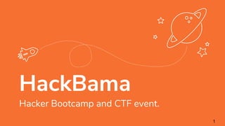 HackBama
Hacker Bootcamp and CTF event.
1
 